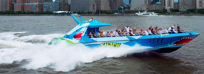 Click here for online discount tickets for Shark Speedboat Thrill Ride