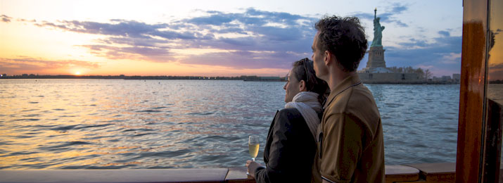 Champagne Sunset Cruise to Statue of Liberty with Classic Harbor Line. Save 10%