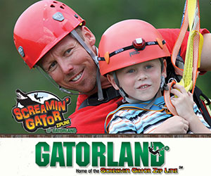 Save $10.00 Off Screamin' Gator Zipline at Gatorland