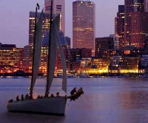Boston City Lights Sail on Schooner Adirondack III