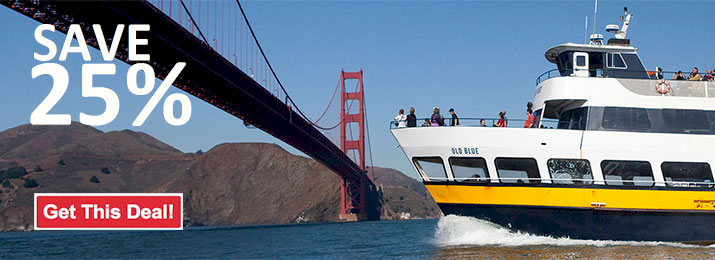 Save up to 50% Off San Francisco Bay Tours, Alcatraz Cruises