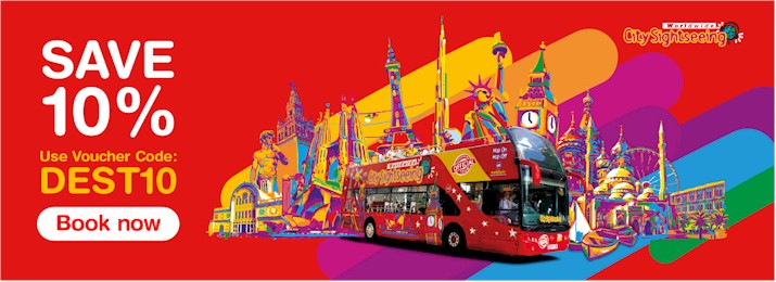  City Sightseeing Hop-On Hop-Off Tours : SAVE 10% WITH VOUCHER CODE DEST10