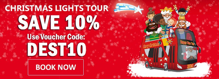 London Christmas Lights Bus Tour. Save 10% with Mobile-Friendly Coupon Codes