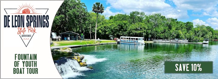 10% Off De Leon Springs Fountain of Youth Boat Tour