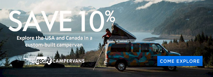 Escape Campervans Discounts. Save an Additional 10% 