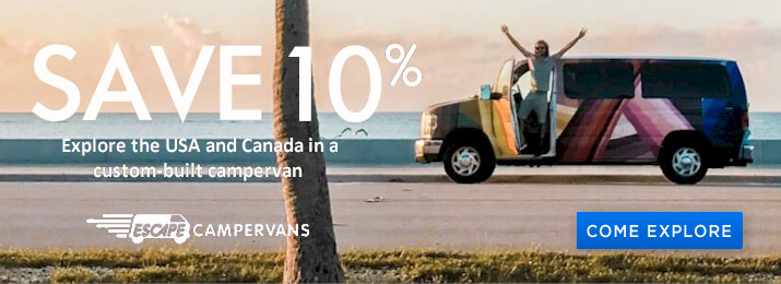 Save up to 15% Off Escape Campervan Rentals