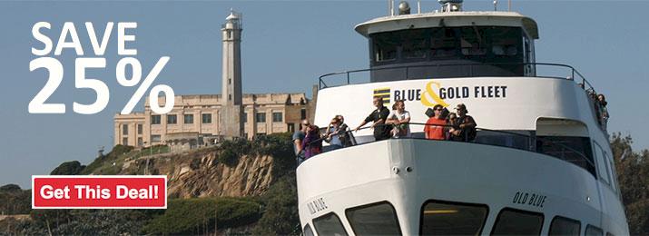 Save 25% Off Blue and Gold San Francisco Escape from the Rock Bay Cruise to Alcatraz