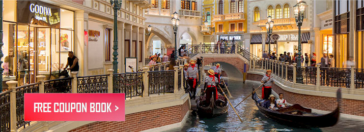 Grand Canal Shoppes at The Venetian and Palazzo Resorts Discount Coupons Las Vegas. Save up to $2,000!
