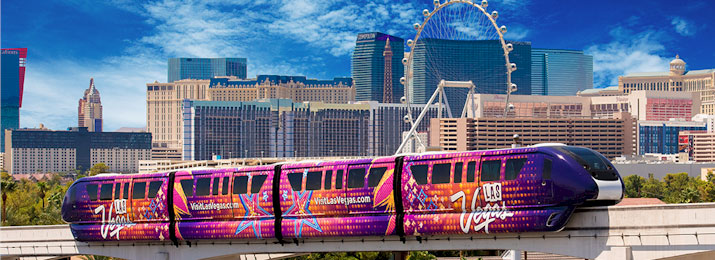 Brands Capture Attention with Las Vegas Monorail Train Wraps