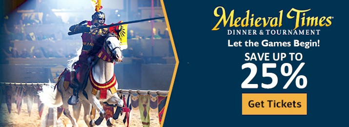 Save 25% Off Medieval Times Dinner Show and Tournament