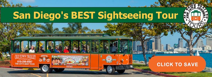 Discount coupons for Old Town Trolley Tours in San Diego