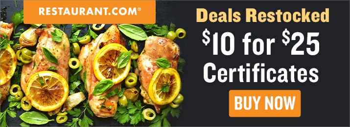 Restaurant.com : SAVE 50% OR MORE 