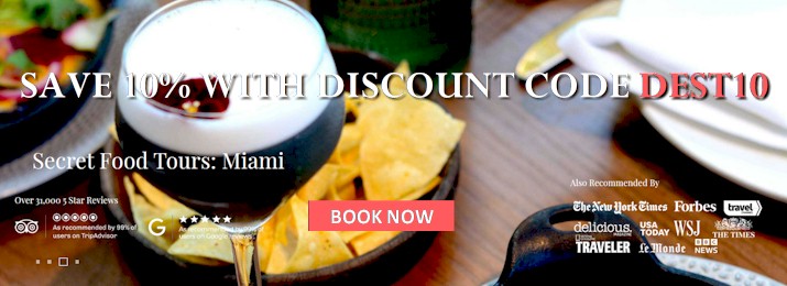 Miami Food Tour  : SAVE 10%