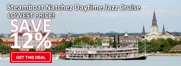 Steamboat Natchez Daytime Jazz Cruise. Save 12%