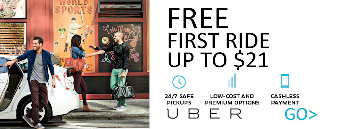 Get your First Ride FREE up to $21 with Exclusive Promo Code