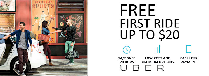 Uber discount coupon Promo Code for Free Ride up to $20