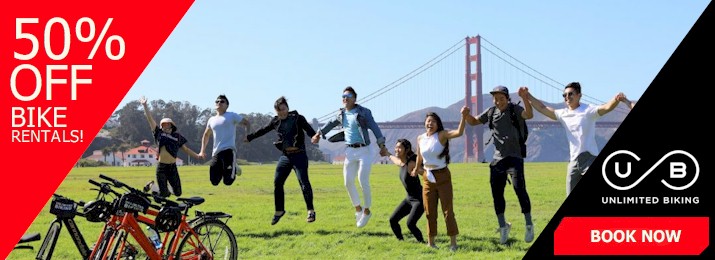 Unlimited Biking: Golden Gate Bridge Tour. Save 50%