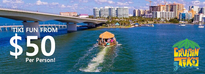 Cruisin' Tikis Adventure in Sarasota. From Only $50 Per Person 
