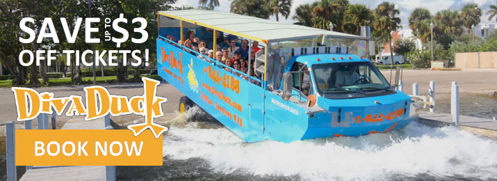Discount Coupons for Diva Duck Tour West Palm Beach