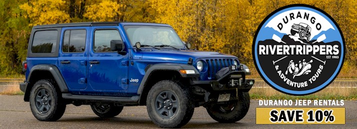 Durango Jeep Rentals. Save 10%