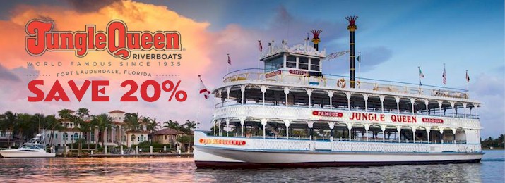 Jungle Queen Dinner Cruise and Show. Save 20%