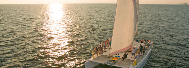 Sunset Dolphin Sail Aboard The Privateer Catamaran : LOWEST PRICE