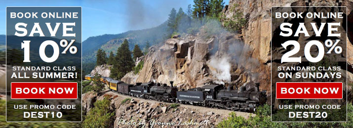 Durango Silverton Railroad Summer Train. Save 20% with Coupon Codes