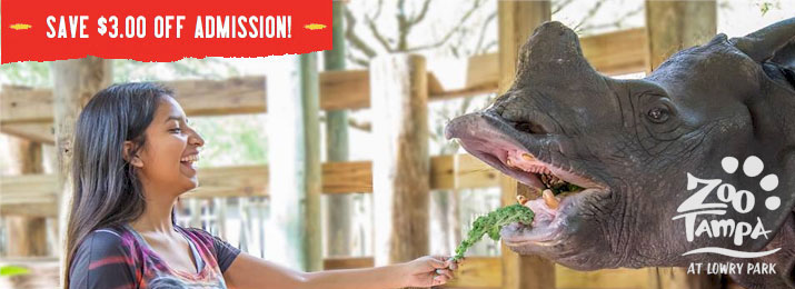 Tampa's Lowry Park Zoo : SAVE $3.00 PER TICKET!