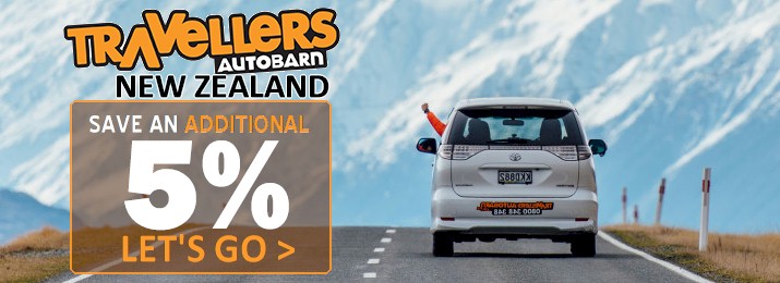 Save an Additional 5% Off Travellers Autobarn Campervans New Zealand
