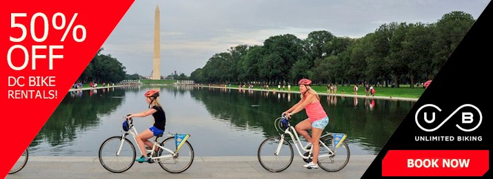 Save 50% Off Washington DC Bike Rentals.