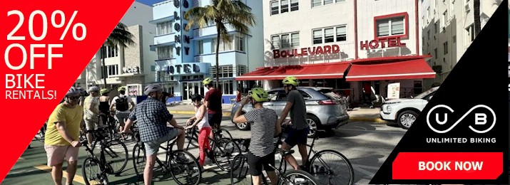 Miami Beach Bike and eBike Rentals. Save 20%