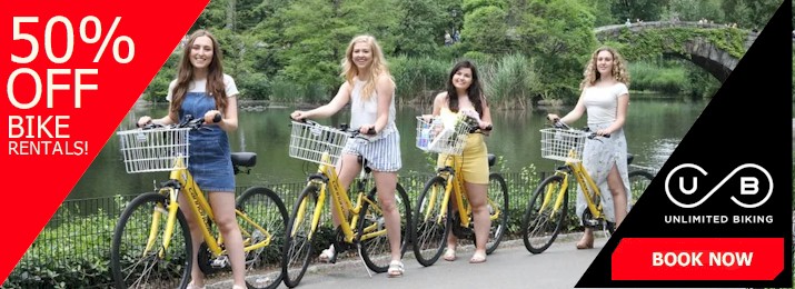 Unlimited Biking: Central Park Bike Rentals. Save 50%