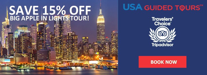 Big Apple in Lights Tour Save 15% Buy from official website.