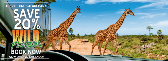 Wild Florida Drive Thru Safari Park. Save up to 35%