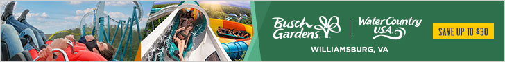 Busch Gardens Williamsburg. Save up to $30.00 