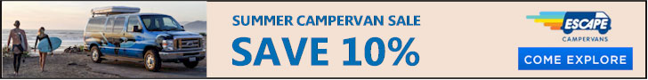 Escape Campervans Discounts. Save an Additional 10% 