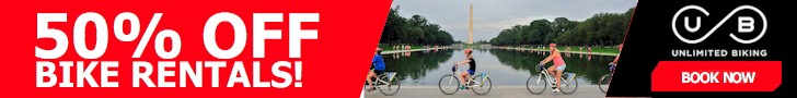 Washington DC Bike Rentals with Unlimited Biking. Save 50%