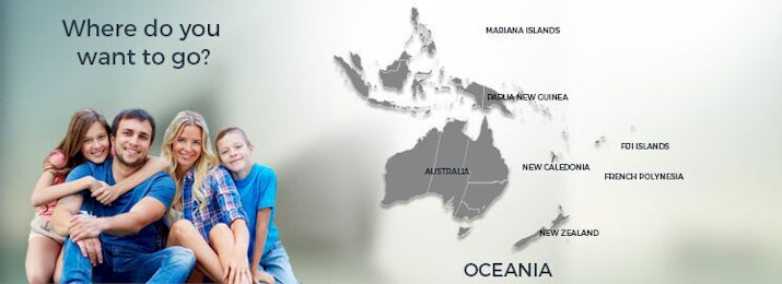 Oceania: Australia, New Zealand, Fiji Islands