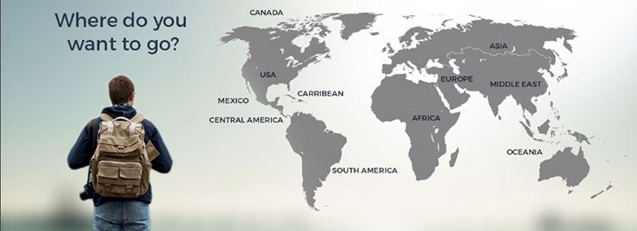 Click on a destination to find special offers and travel coupons for your vacation